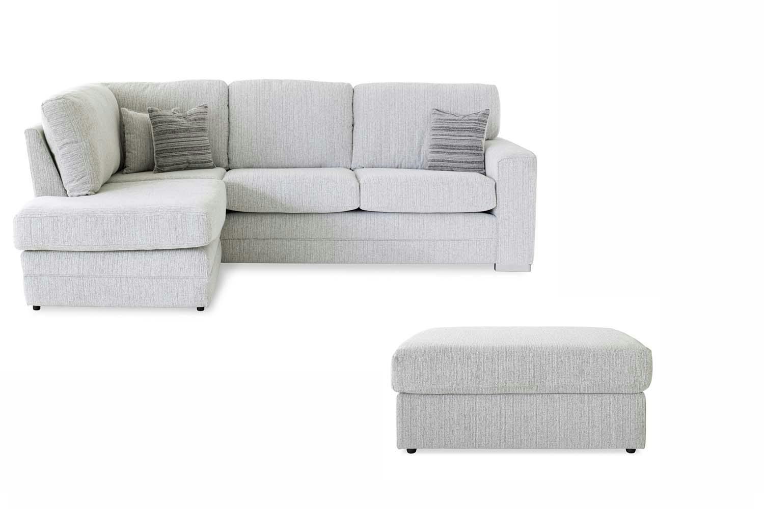 Minc Chaise Sofa Bundle | Chaise & Footstool