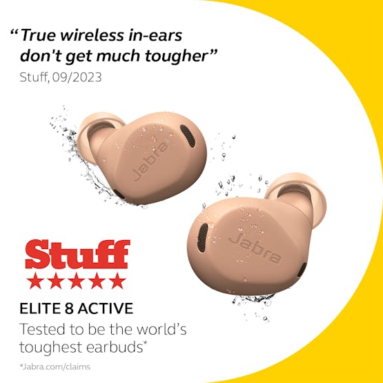 Jabra Elite 8 Active Wireless Earbuds | Caramel