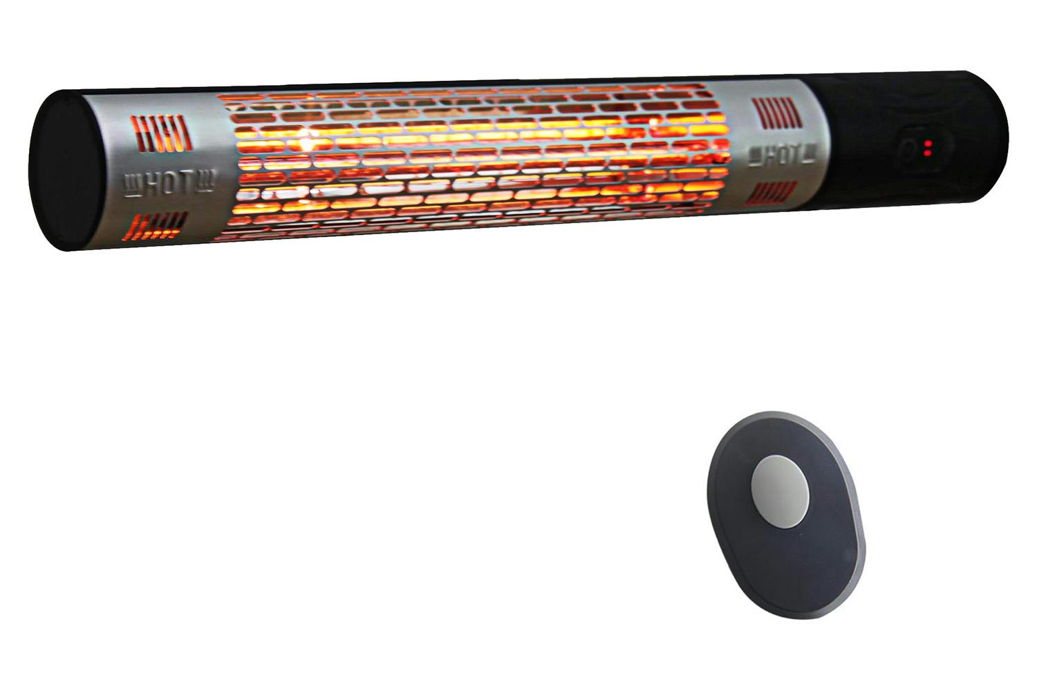 Outsunny Outdoor Wall Mount Electric Halogen Heater | Black