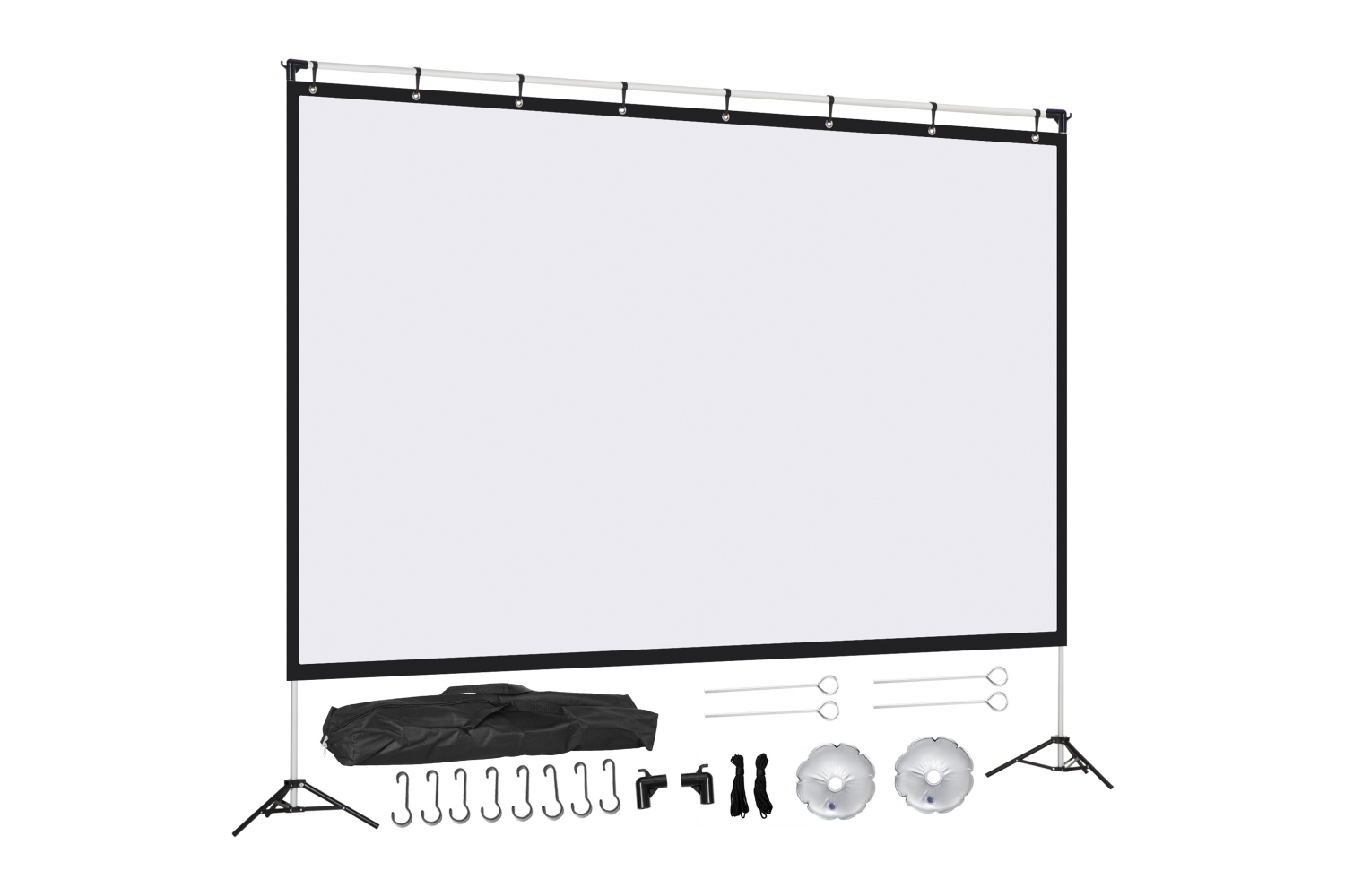 Homcom 4k HD Projector Screen and Stand