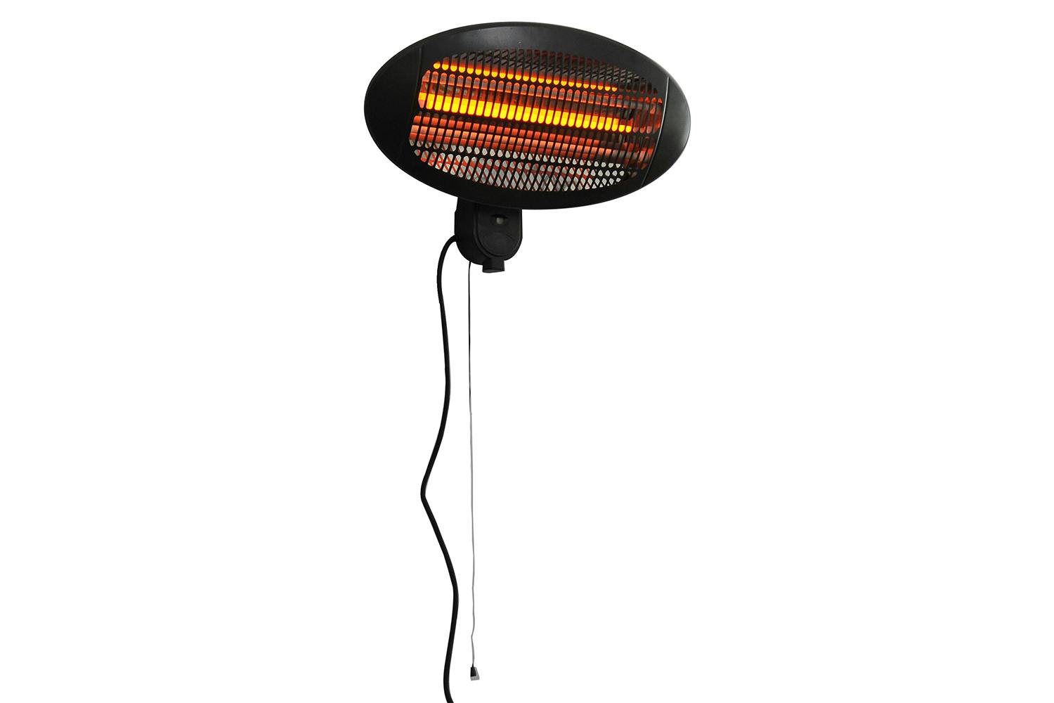 Outsunny Wall Mount Electric Infrared Patio Heater | Black