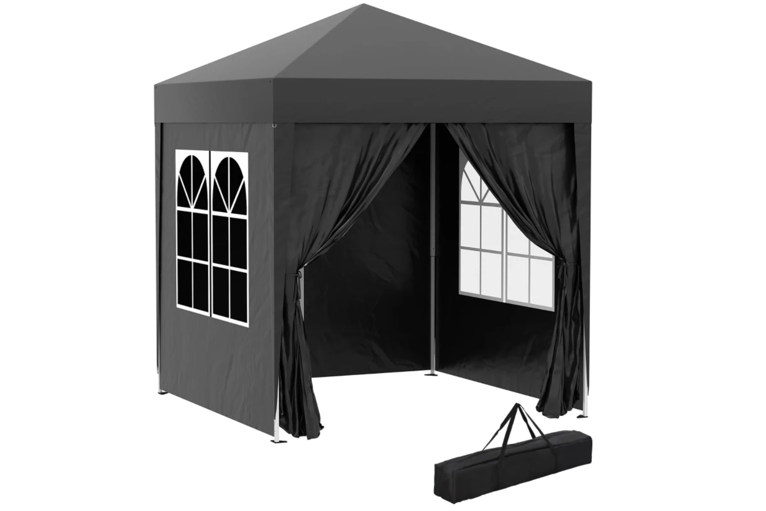 Outsunny Pop Up Gazebo Canopy | Black