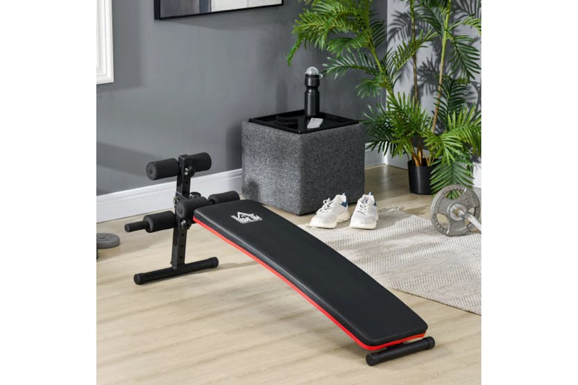 Homcom Foldable Sit Up Bench | Red/Black