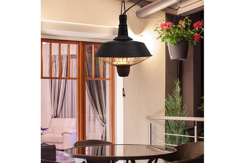 Outsunny Outdoor Electric Heater | Black