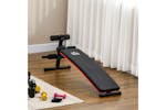 Homcom Foldable Sit Up Bench | Red/Black