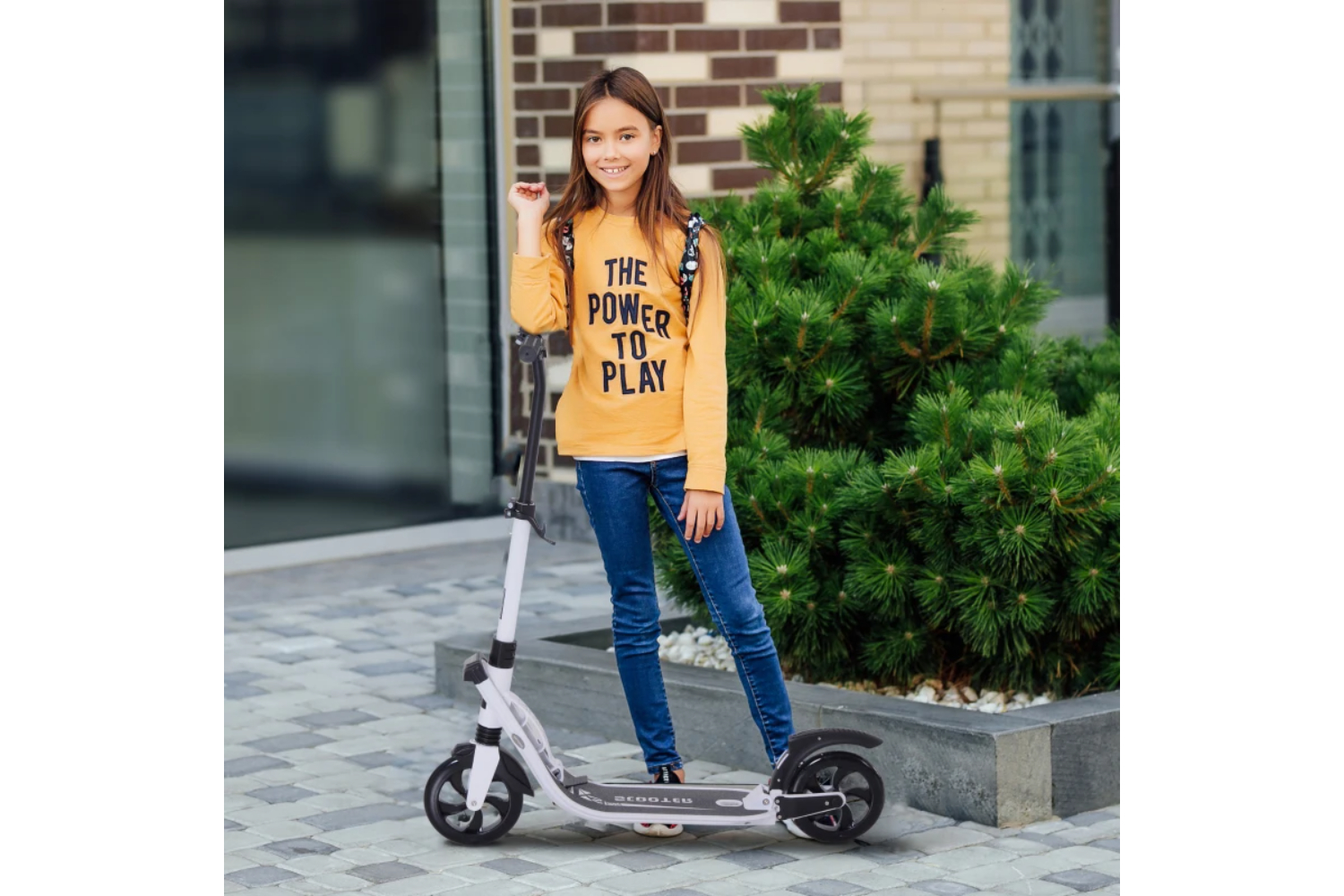 Homcom Foldable Kick Scooter | White