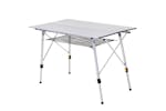 Outsunny Portable Outdoor BBQ Picnic Table with Mesh Tier | Silver