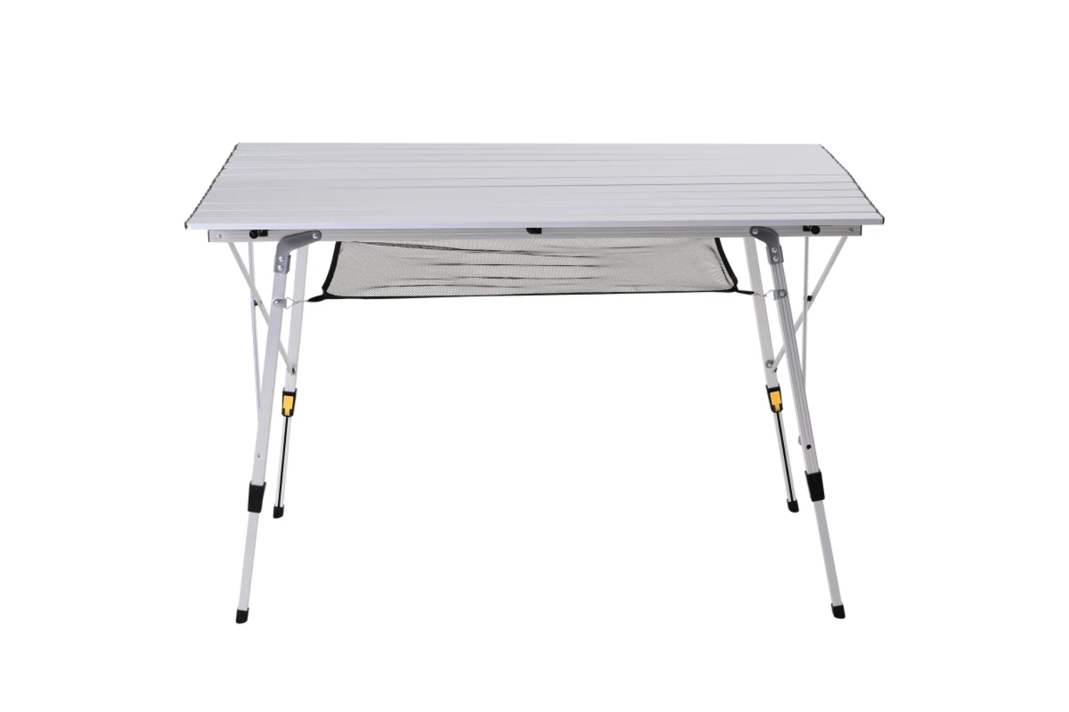 Outsunny Portable Outdoor BBQ Picnic Table with Mesh Tier | Silver