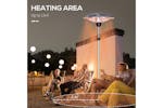 Outsunny Freestanding Infrared Outdoor Heater with Adjustable Height | Silver