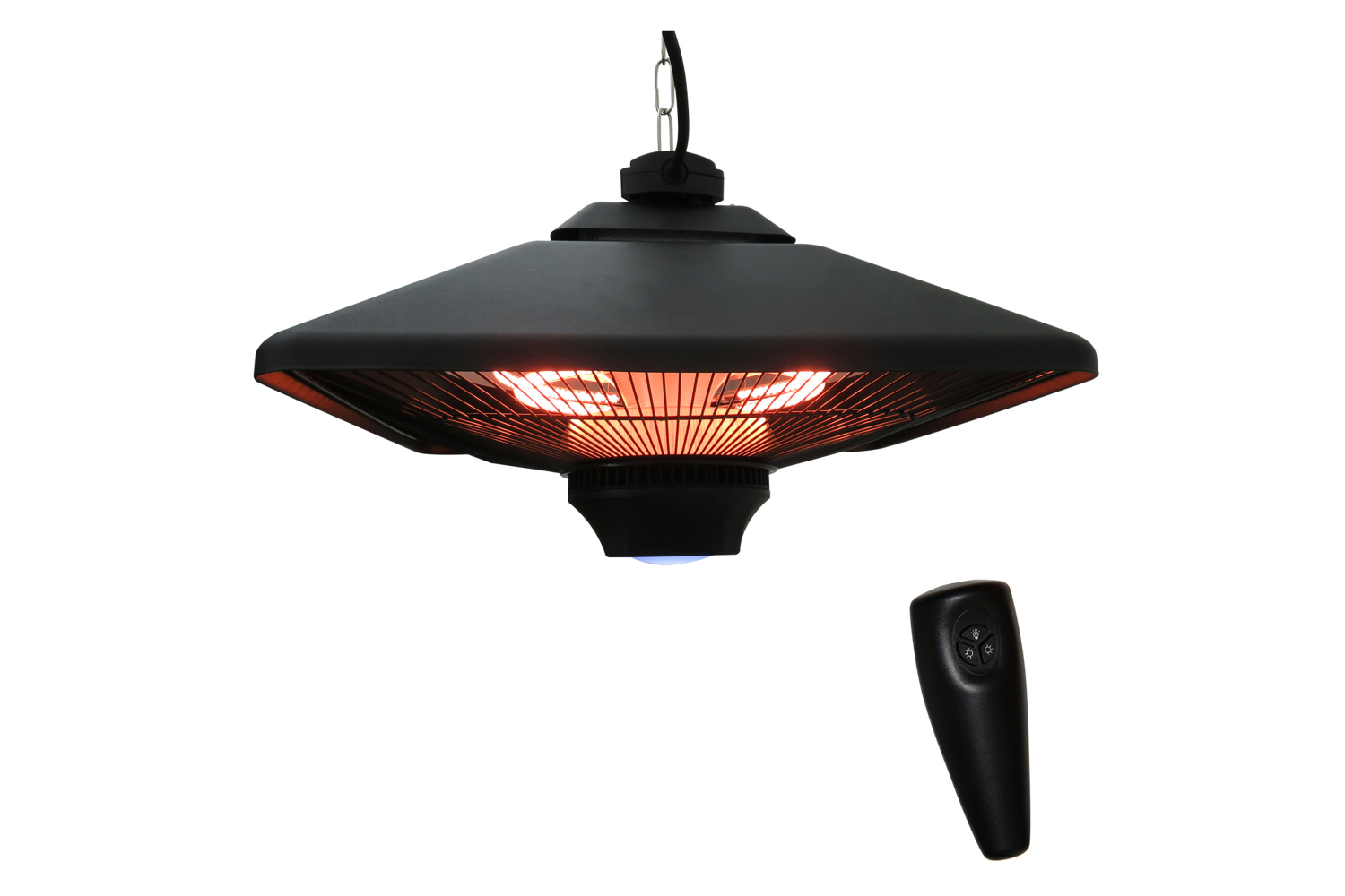 Outsunny 2000W Hanging Halogen Heater | Black