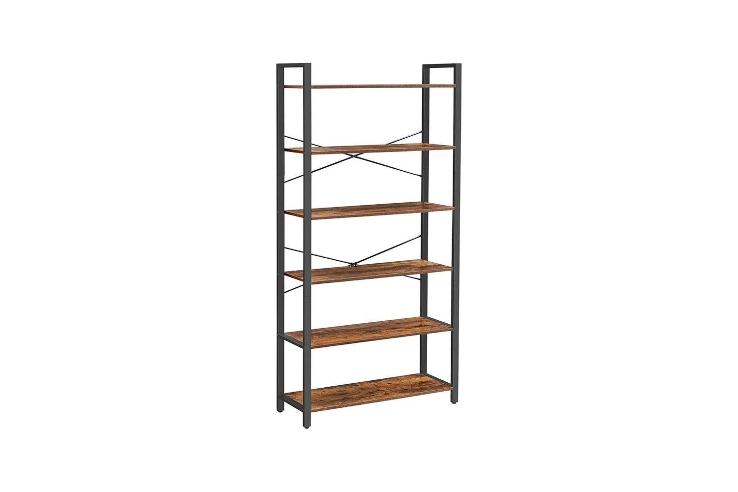 Vasagle Ladder Shelves | 6 Shelves | Rustic Natural/Black