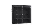 Songmics Fabric Cabinet with 4 Side Pockets | Black