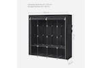 Songmics Fabric Cabinet with 4 Side Pockets | Black