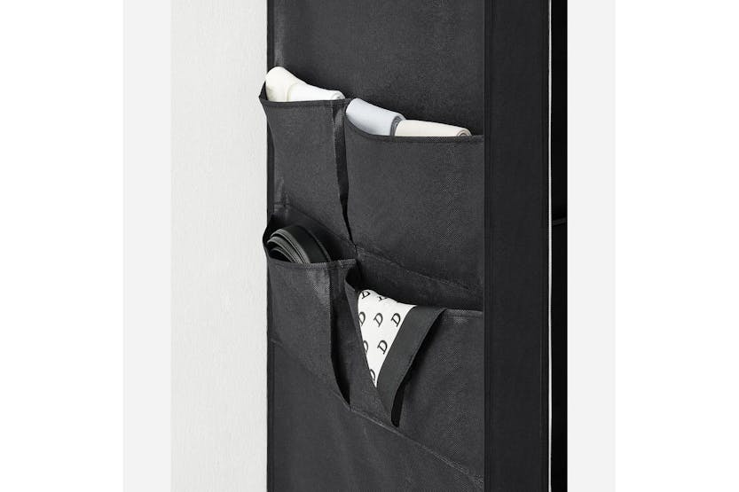 Songmics Fabric Cabinet with 4 Side Pockets | Black