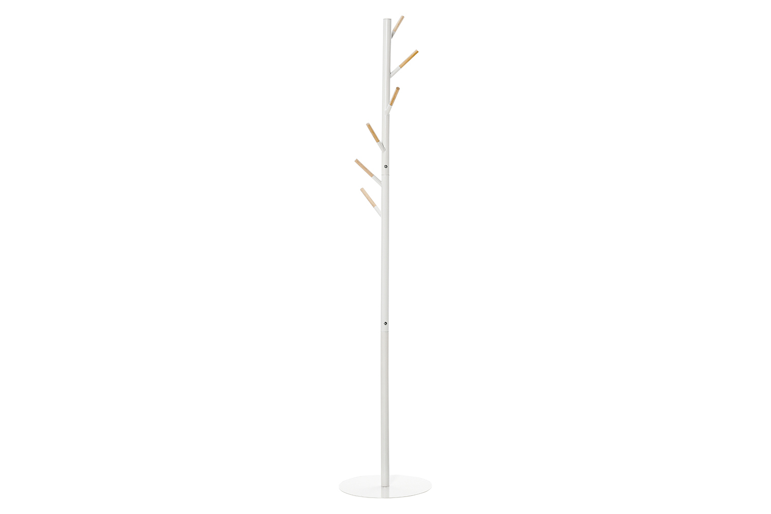 Homcom Freestanding Coat Rack with Hat Stand | White