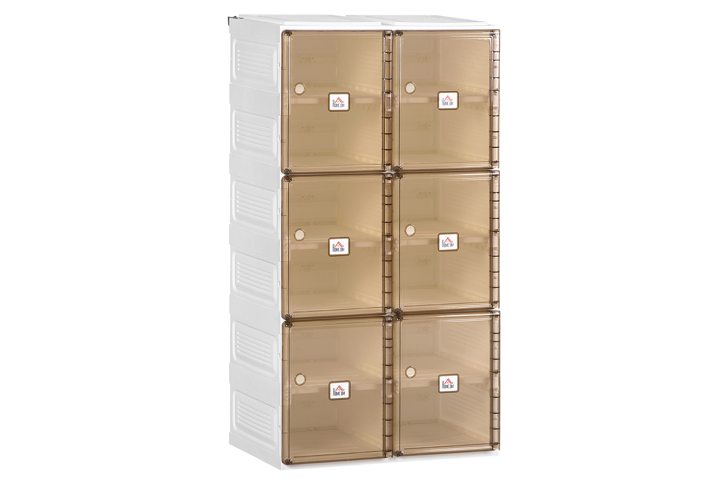 Homcom Portable Shoe Rack Organizer | White/Brown