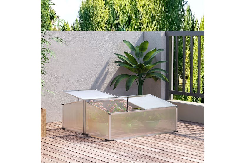 Outsunny Polycarbonate Greenhouse | Silver