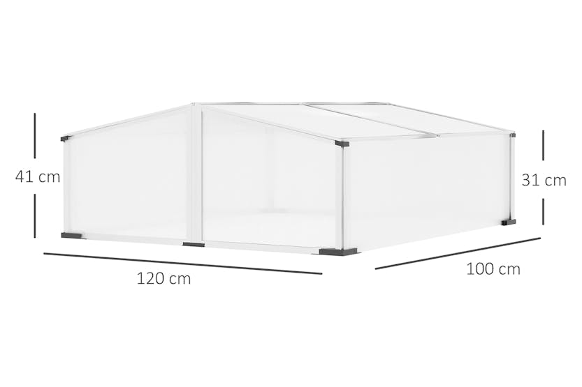 Outsunny Polycarbonate Greenhouse | Silver