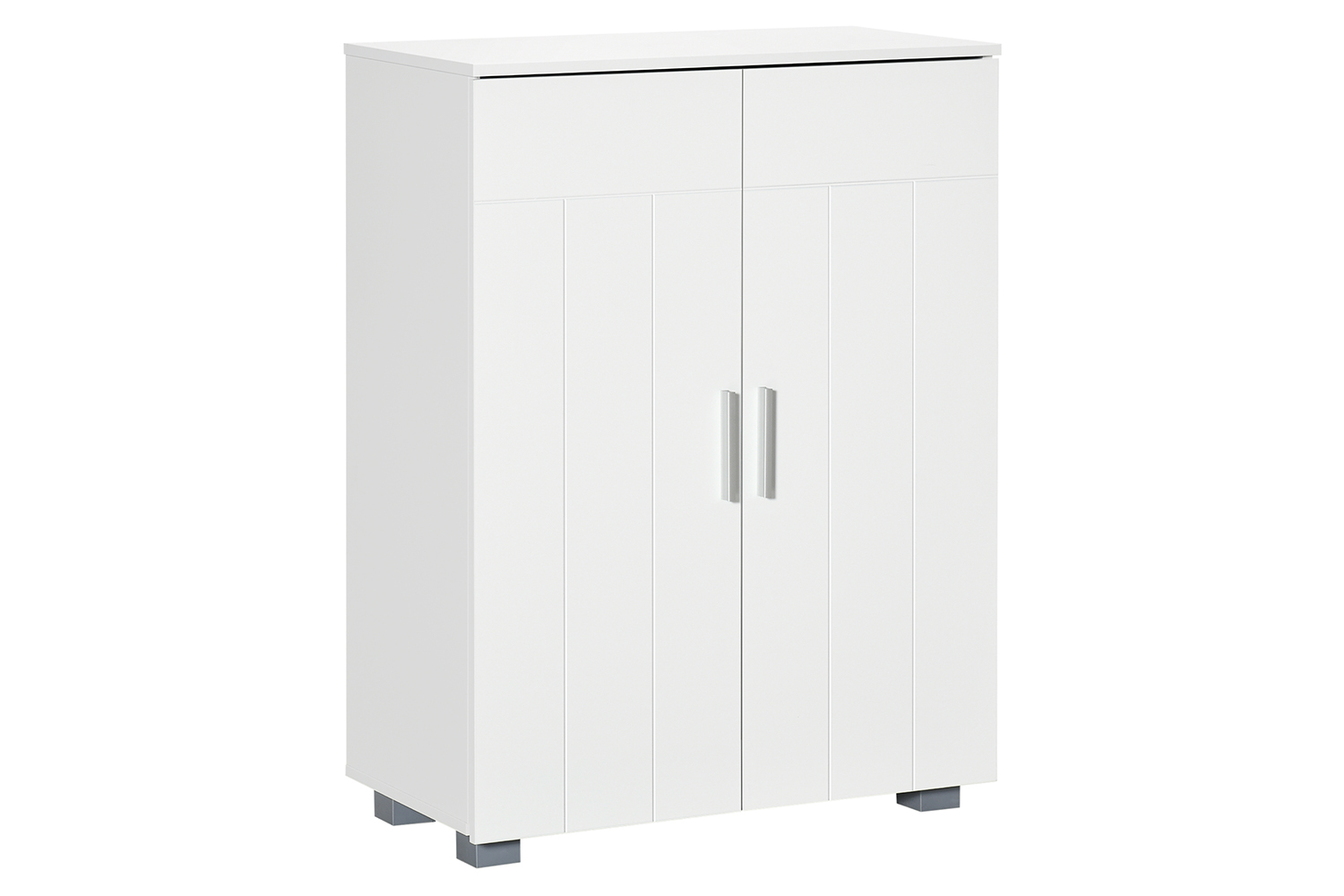 Kleankin Modern Freestanding Bathroom Floor Cabinet | White