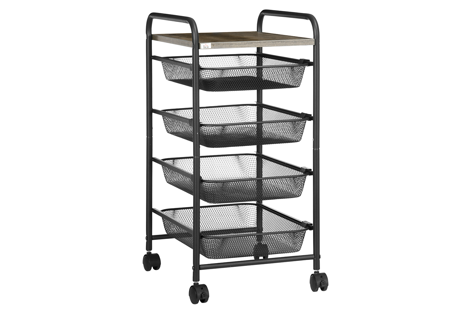 Homcom Kitchen Storage Trolley on Wheels | Black