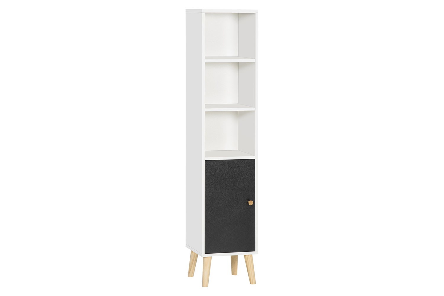 Kleankin Adjustable Shelves Bathroom Storage Cabinet | White