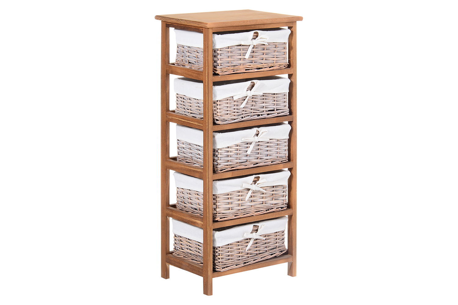 Homcom Wooden Frame Storage Unit Drawers | Natural