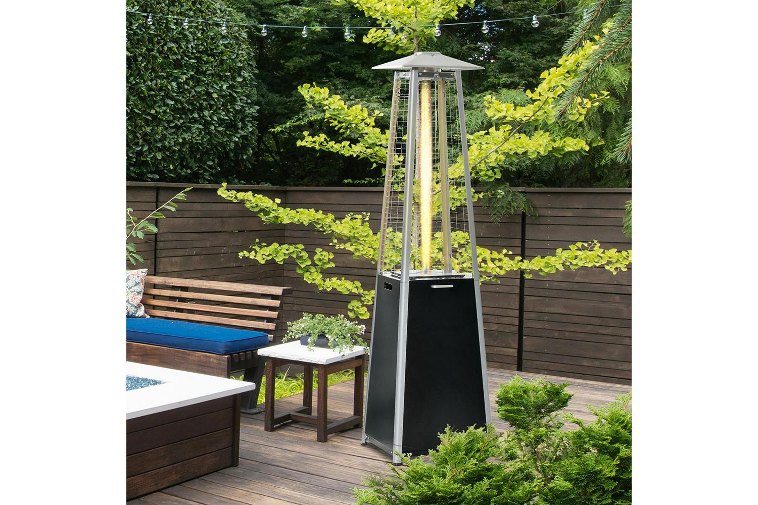 Outsunny Outdoor Freestanding Patio Heaters | Black
