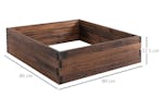 Outsunny Wooden Flower Pot Raised Versatile Planter | Carbon