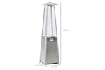 Outsunny Heater for Camping in Tent Tower Heater | Silver