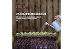 Outsunny Wooden Flower Pot Raised Versatile Planter | Carbon