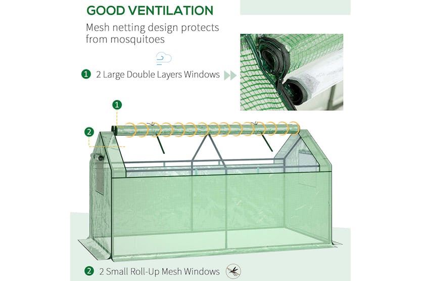 Outsunny Portable Mini Greenhouse | Green