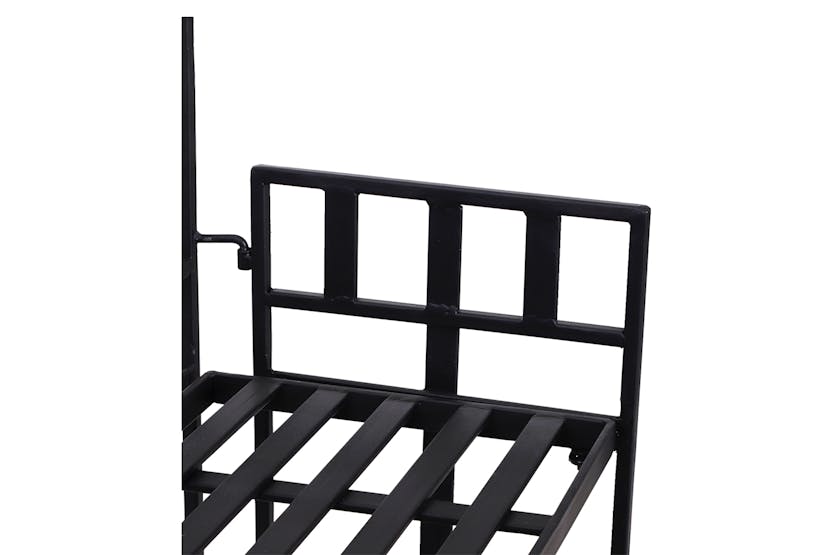 Outsunny Portable Retro 3-Tier Garden Plant Stand | Black