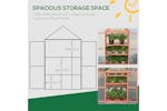 Outsunny Greenhouse Wooden Cold Frame | Orange