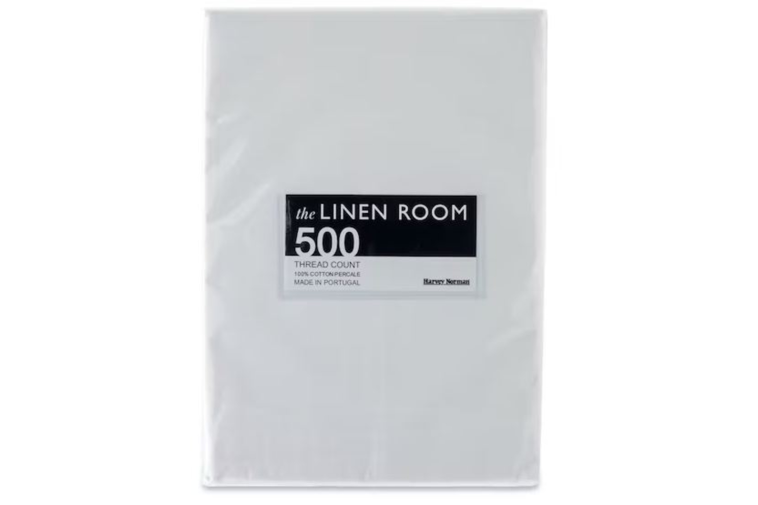 The Linen Room | 500 Thread Count Cotton Percale Extra Deep Fitted Sheet | White | Super King