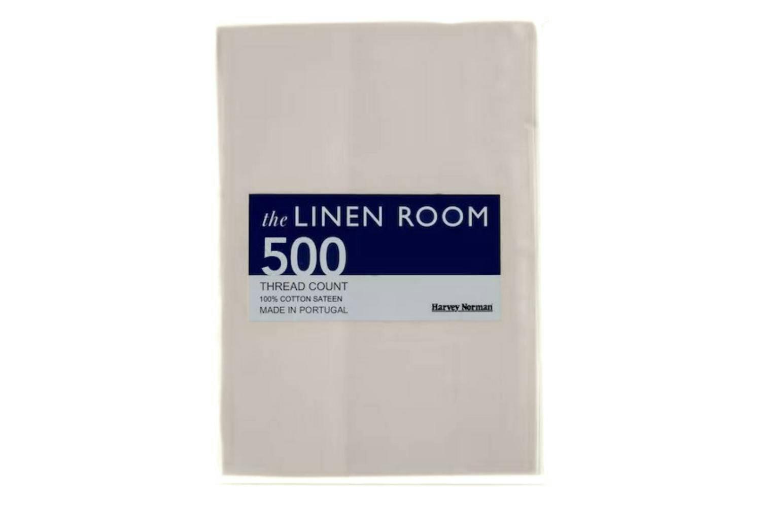 The Linen Room | 500tc Cotton Percale | Fitted Sheet | Taupe | Superking