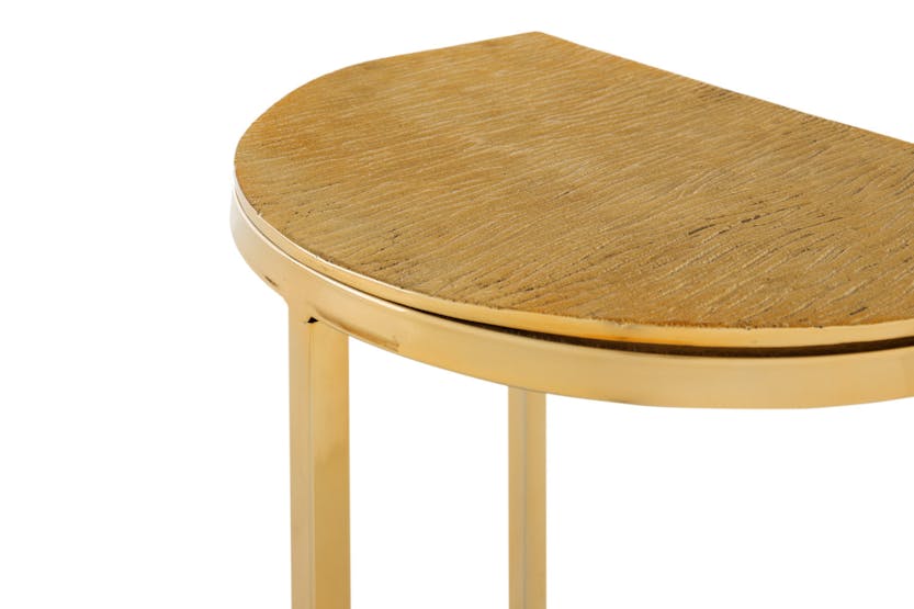 Maisie Half Round Nesting Tables | Gold