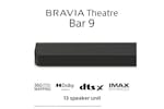 Sony BRAVIA Theatre Bar 9 Dolby Atmos soundbar, 13 Speakers with Wi-Fi| HT-A9000