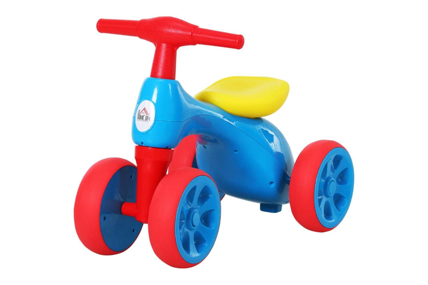 Homcom Toddler Walker Balance Ride-on Toy with Rubber Wheels | Multi