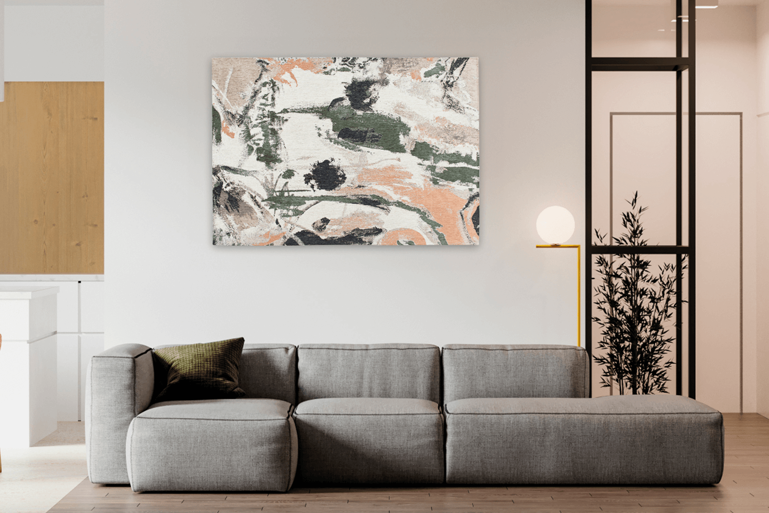 Eco Fresque Indian Rice Rug | Multi | 280 x 390 cm