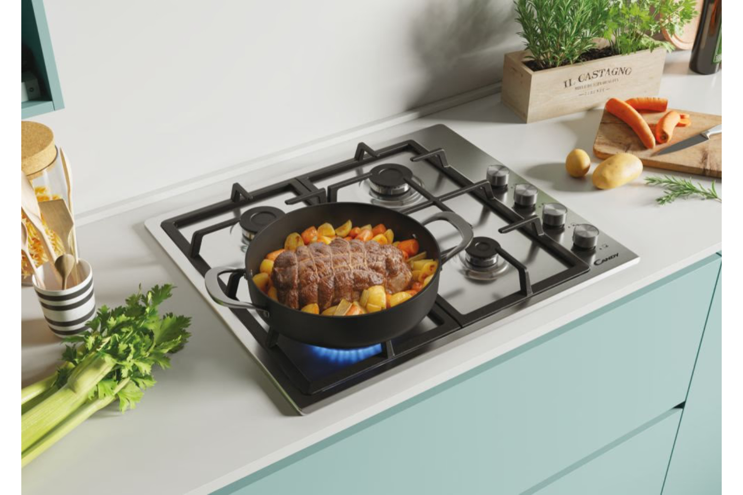 Candy 60cm Gas Hob | CHG6LPX