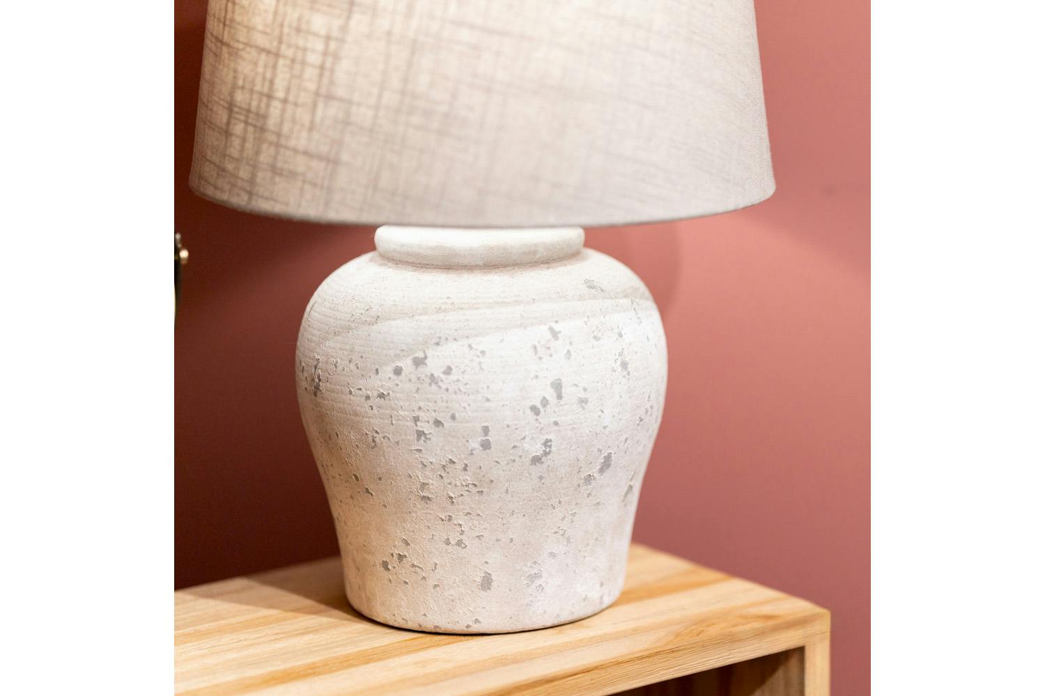 Ethan Stone Table Lamp | 65 cm | Grey