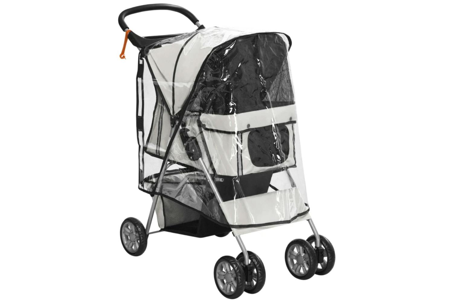 PawHut Foldable Pet Stroller | Grey