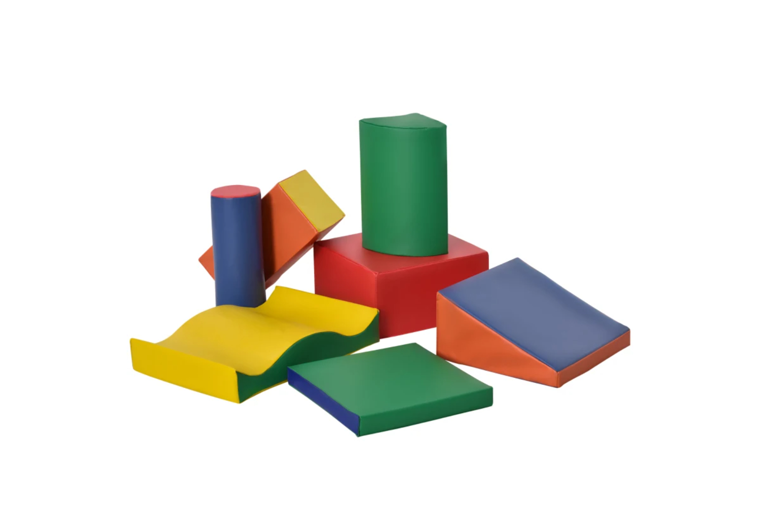 Homcom Soft Play Blocks Toy for Kids | 7 Pieces | Multi-Color