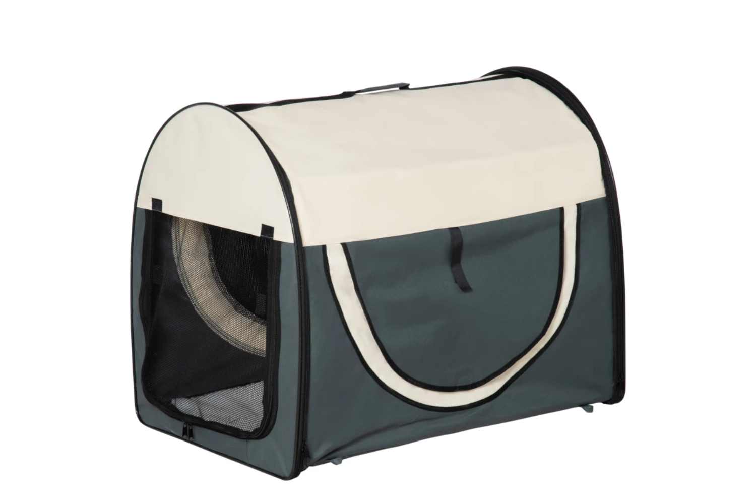 Pawhut Dog Travel Crate | Grey