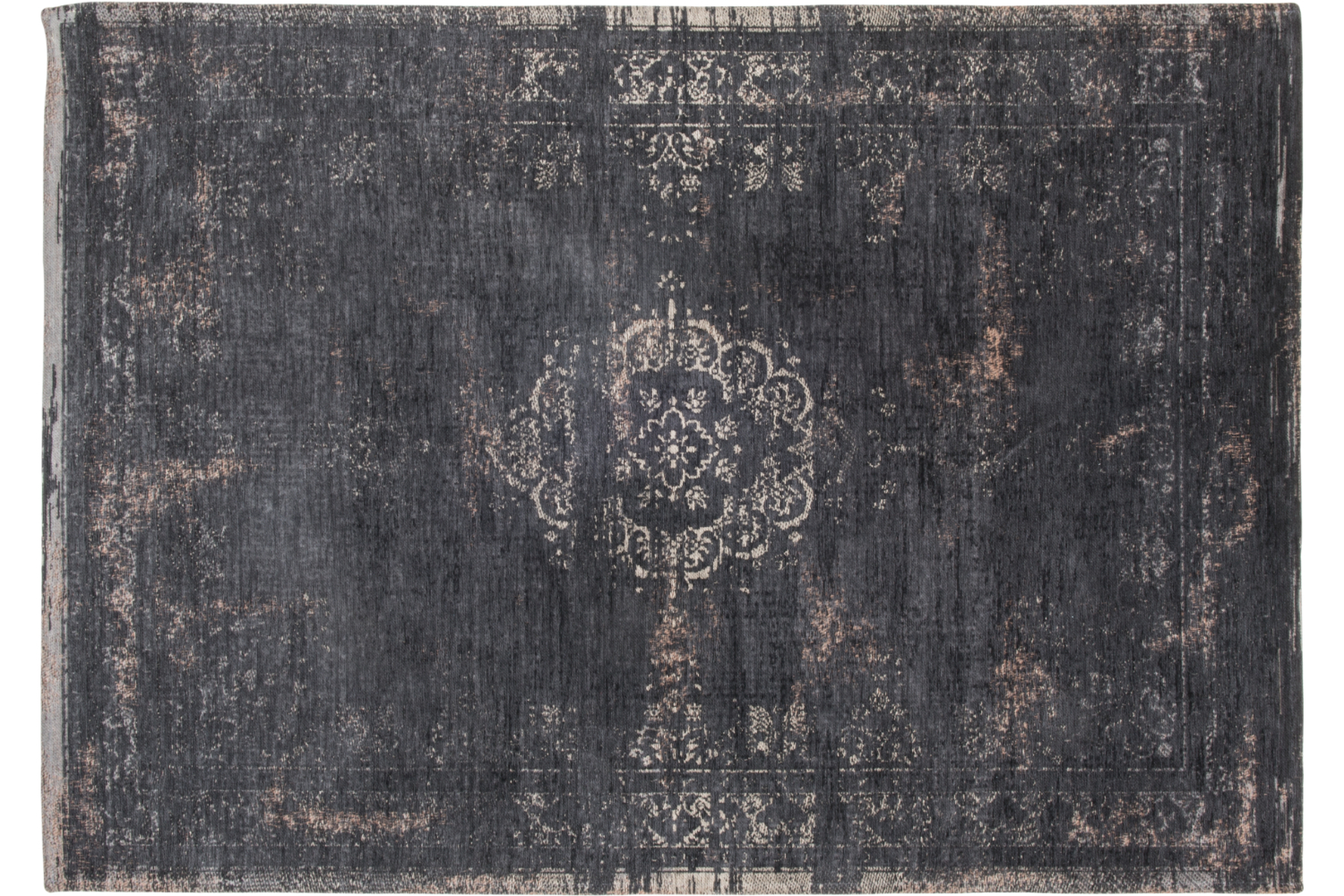 Louis De Poortere | Medallion | Indoor Eco Rug | Black | 170 x 240 cm