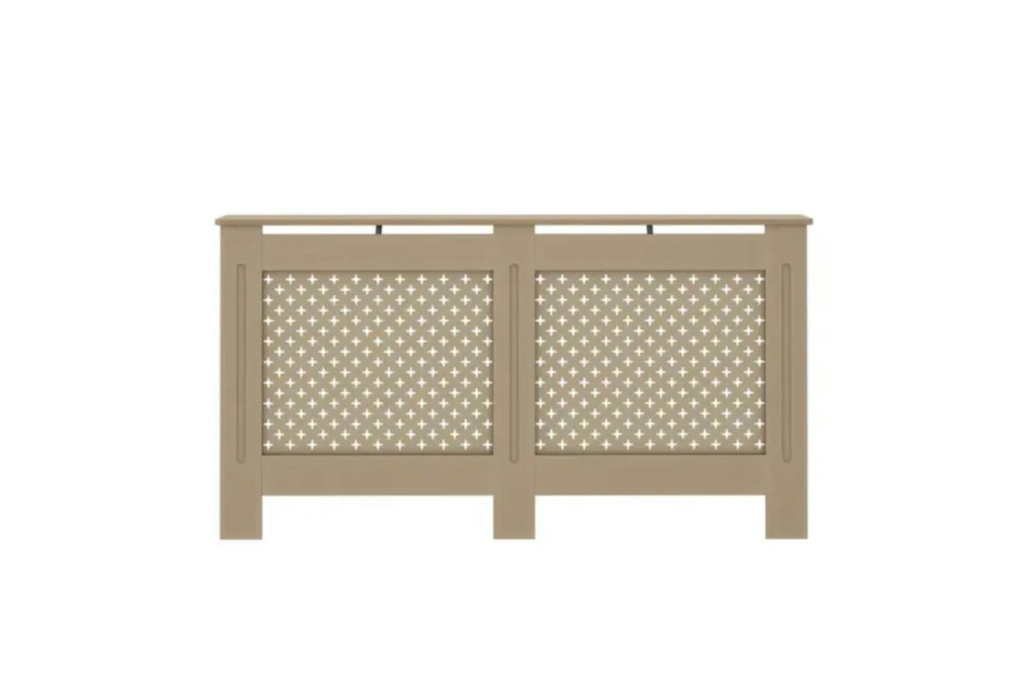 AKH RCXLCCN Ardmore Radiator Cover Criss Cross | Extra Large | Natural