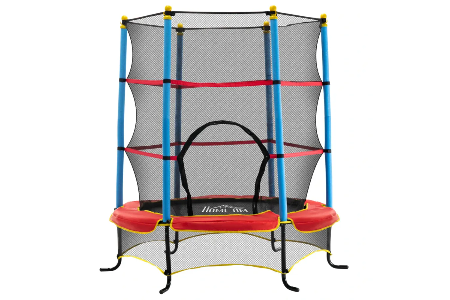 HOMCOM Trampolin 163 cm Gartentrampolin Mini-Trampoline für Kinder mit Sicherheitsnetz Randabdeckung Kleinkind-Trampolin für drinnen und draußen springen Gummiseil gepolstert Stahl Blau bis 45 kg HOMCOM Trampolin 163 cm Gartentrampolin Mini-Trampoline für Kinder mit Sicherheitsnetz Randabdeckung Kleinkind-Trampolin für drinnen und draußen springen Gummiseil gepolstert Stahl Blau bis 45 kg