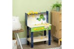 Homcom Wooden Toy Workbench Kids Tool Bench Pretend Play