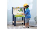 Homcom Wooden Toy Workbench Kids Tool Bench Pretend Play