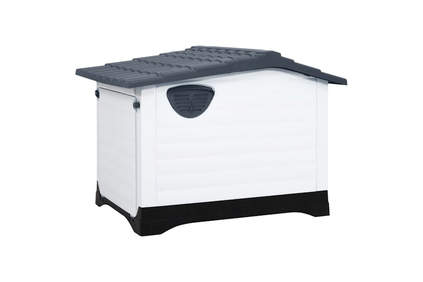 Vidaxl 152230 Dog House Grey 90.5x68x66 Cm Polypropylene